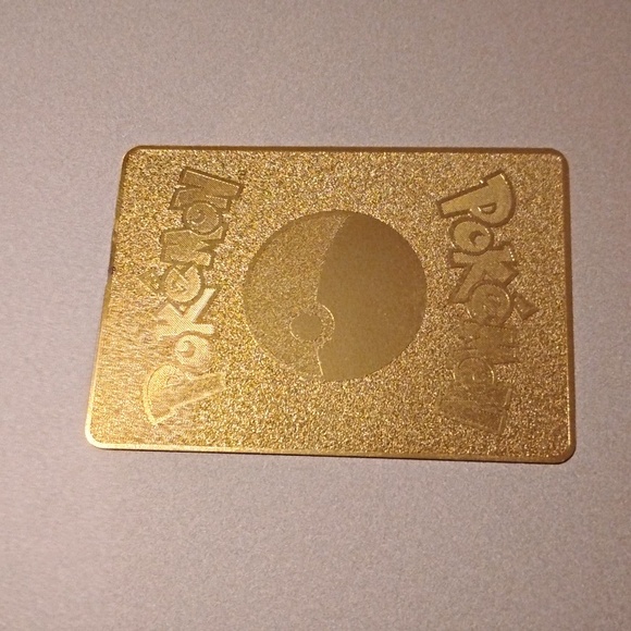 Charizard Gold Metal Custom Pokmon Card